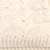 100% alpaca knit hat, 'Snow Scallops' - Cable Knit Snow White 100% Alpaca Hat Handmade in Peru