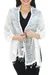 Cotton scarf, 'Breezy White' - Thai White Cotton Scarf