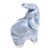 Celadon ceramic figurine, 'Happy Elephant in Blue' - Artisan Crafted Ceramic Figurine