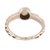 Anillo solitario de piedra lunar arcoíris - Anillo solitario de piedra lunar arcoíris elaborado en la India