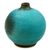 Ceramic vase, 'Turquoise Realm' (large) - Watertight Ceramic Vase Crafted by Hand (large) (image 2b) thumbail