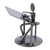 Iron statuette, 'Rustic Architect' - Recycled Metal and Auto Parts Drafting Table Sculpture