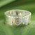 Tourmaline band ring, 'I Love Elephants' - Tourmaline band ring