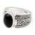 Onyx cocktail ring, 'Chastity in Black' - Onyx and Sterling Silver Cocktail Ring