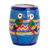 Ceramic mini flower pot, 'Colorful Macaws' - Hand-painted Ceramic Mini Flower Pot Crafted in Guatemala