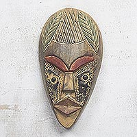 Akan wood mask, 'Success' - Akan Wood Mask