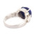 Lapis lazuli cocktail ring, 'Deep Blue Aura' - Modern Peru Lapis Lazuli Single Stone Ring