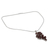 Garnet flower necklace, 'Scarlet Petals' - Garnet flower necklace