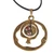 Collar de gargantillas de carnal - Collar colgante de latón y cornalina con temática de granada