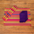 Manteles individuales y servilletas de algodón (juego de 4) - Manteles individuales a rayas de tejidos a mano con servilletas (juego de 4)