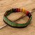 Cotton headband, 'Rainbow Warmth' - Multicoloured Cotton Headband Hand-Woven in Guatemala