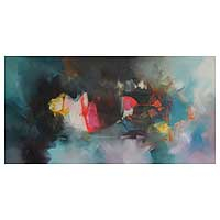'Armonías de la serenidad' (2010) - Pintura al óleo abstracta