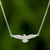 Sterling silver pendant necklace, 'Soaring Eagle' - Freedom Eagle in 925 Sterling Silver Necklace Thai jewellery