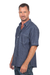 Men's cotton shirt, 'Everyday Comfort' - Men's Cotton Denim Casual Shirt