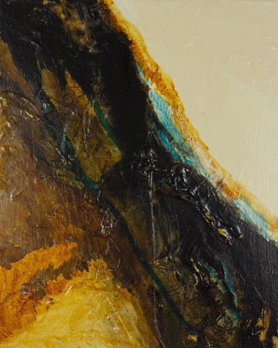 'Aphonia 82' - Original Mixed Media Abstract Painting in Earth Tones