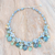 Multi-gemstone beaded waterfall necklace, 'Heaven's Jewels' - Blue-Toned Multi-Gemstone Beaded Waterfall Necklace