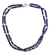 Lapis lazuli and garnet strand necklace, 'Bon Voyage' - Lapis lazuli and garnet strand necklace