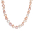 Cultured pearl strand necklace, 'Rosy Future' - Pink and Peach Cultured Pearl Necklace