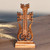 Wood cross, 'Sylvan Holiness' - Classic Hand-Carved Light Brown Beech Wood Cross
