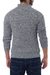 Men's 100% alpaca jacket, 'Cloudfall' - Men's Alpaca Wool Zip Cardigan Sweater from Peru