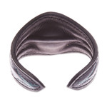 Men's leather and howlite cuff bracelet, 'Magnificence' - Men's Leather Cuff Bracelet Accented with Howlite Stone