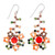 Multi-gemstone beaded dangle earrings, 'Dawn Atoms' - Warm-Toned Multi-Gemstone Beaded Dangle Earrings thumbail