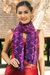 Silk scarf, 'Amethyst Mystique' - Silk Tie Dye Scarf from Thailand