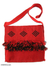 Wool shoulder bag, 'Inca Homeland' - Reversible Red Wool Shoulder Bag Handcrafted in Peru