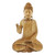 Wood statuette, 'Sitting Buddha' - Hand Carved Crocodile Wood Buddha Sculpture from Bali