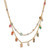 Gold-plated multi-gemstone charm strand necklace, 'Golden Spells' - 18k Gold-Plated Multi-Gemstone Charm Strand Necklace thumbail