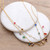 Gold-plated multi-gemstone charm strand necklace, 'Golden Spells' - 18k Gold-Plated Multi-Gemstone Charm Strand Necklace (image 2b) thumbail