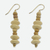 Wood beaded earrings, 'Nubueke in Brown' - African Wood Beaded Earrings Artisan Crafted Jewelry