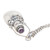 Amethyst locket necklace, 'Light the Lantern' - Amethyst and Sterling Silver Locket Necklace