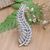 Sterling silver cocktail ring, 'Victory Leaves' - Sterling Silver Cocktail Ring with Palm Leaves