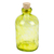 Blown glass bottle, 'Lemon Lime Currents' - Eco Friendly Handblown Lemon Lime Recycled Glass Bottle