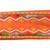 Embroidered cotton belt, 'Tangerine Tassels' - Rayon Embroidered Orange and Red Cotton Belt with Tassels