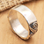 Sterling silver band ring, 'Enchanting Swirls' - Sterling Silver Band Ring with Swirl Motif Crafted in Bali