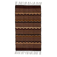 Zapotec wool rug, 'Mountains of Mexico' (2x3.5) - Handcrafted Zapotec Wool Area Rug (2x3.5)