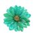 Natural aster brooch pin, 'Let It Bloom in Turquoise' - Natural Aster Flower Brooch in Turquoise from Thailand