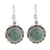 Jade dangle earrings, 'Sunrise in Antigua' - Round Jade Dangle Earrings from Guatemala