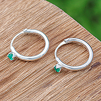 Chalcedony hoop earrings, The Eternal Royalty