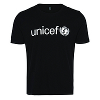 Black UNICEF Logo Limited Edition Fair Trade T-Shirt - Black UNICEF Logo Fair Trade Cotton T-Shirt