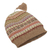 100% alpaca hat, 'Bright Patterns' - Multicolor 100% Alpaca Andean Hat crafted in Peru