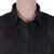 Embroidered cotton blouse, 'Festive Black' - Chikankari-Embroidered Black Cotton Button-Up Blouse
