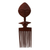 Mahogany wood wall art, 'Akwaba Comb' - Hand Crafted Mahogany Wood Wall Art