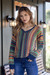 Baby alpaca blend pullover sweater, 'Earthy Threads' - Geometric-Themed Knit Baby Alpaca Blend Pullover Sweater