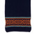 100% baby alpaca scarf, 'Indigo Andes' - Knit Classic Indigo and Orange 100% Baby Alpaca Scarf (image 2b) thumbail