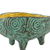 Coconut shell decorative bowl, 'Dreamy Offering' - Coconut Shell Decorative Bowl in Green from Thailand