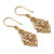 Gold-plated filigree dangle earrings, 'Gilded Age' - Traditional 22k Gold-Plated Filigree Dangle Earrings (image 2b) thumbail