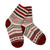 Knit socks, 'Festive Walk' - Red and White Acrylic and Wool Knit Socks Crafted in Armenia